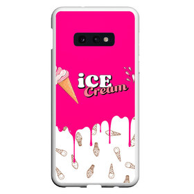 Чехол для Samsung S10E с принтом Ice Cream BlackPink в Екатеринбурге, Силикон | Область печати: задняя сторона чехла, без боковых панелей | Тематика изображения на принте: blackpink | blink | bts | exo | icecream | jennie | jisoo | korea | kpop | lisa | love | rose | блекпинк | девушки | корея | кпоп | музыка