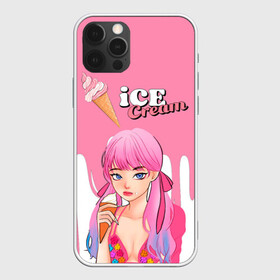 Чехол для iPhone 12 Pro с принтом BLACKPINK Ice Cream в Екатеринбурге, силикон | область печати: задняя сторона чехла, без боковых панелей | blackpink | blink | bts | exo | icecream | jennie | jisoo | korea | kpop | lisa | love | rose | блекпинк | девушки | корея | кпоп | музыка