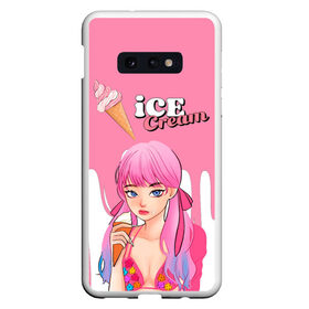 Чехол для Samsung S10E с принтом BLACKPINK Ice Cream в Екатеринбурге, Силикон | Область печати: задняя сторона чехла, без боковых панелей | Тематика изображения на принте: blackpink | blink | bts | exo | icecream | jennie | jisoo | korea | kpop | lisa | love | rose | блекпинк | девушки | корея | кпоп | музыка