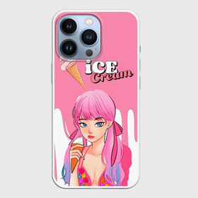 Чехол для iPhone 13 Pro с принтом BLACKPINK Ice Cream в Екатеринбурге,  |  | Тематика изображения на принте: blackpink | blink | bts | exo | icecream | jennie | jisoo | korea | kpop | lisa | love | rose | блекпинк | девушки | корея | кпоп | музыка