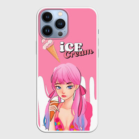 Чехол для iPhone 13 Pro Max с принтом BLACKPINK Ice Cream в Екатеринбурге,  |  | Тематика изображения на принте: blackpink | blink | bts | exo | icecream | jennie | jisoo | korea | kpop | lisa | love | rose | блекпинк | девушки | корея | кпоп | музыка