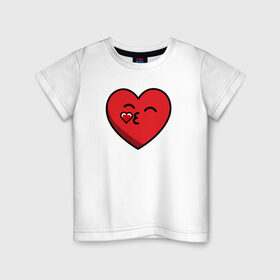 Детская футболка хлопок с принтом Сердце Мама в Екатеринбурге, 100% хлопок | круглый вырез горловины, полуприлегающий силуэт, длина до линии бедер | family | family look | детские | для всей семьи | семейные | семья | фэмили лук