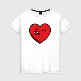 Женская футболка хлопок с принтом Сердце Мама в Екатеринбурге, 100% хлопок | прямой крой, круглый вырез горловины, длина до линии бедер, слегка спущенное плечо | family | family look | детские | для всей семьи | семейные | семья | фэмили лук