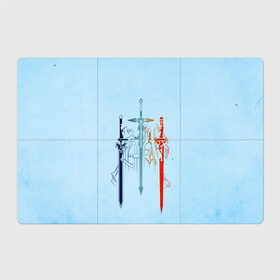 Магнитный плакат 3Х2 с принтом Sword Art Online в Екатеринбурге, Полимерный материал с магнитным слоем | 6 деталей размером 9*9 см | alice | alicization | asuna | kirito | sao | sword art online | underworld | алиса | алисизация | асуна | кирито | мастера меча онлайн | чёрный мечник | юджио