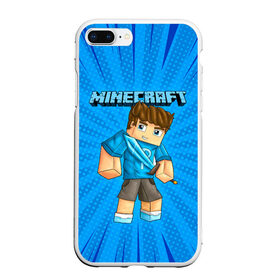 Чехол для iPhone 7Plus/8 Plus матовый с принтом Minecraft в Екатеринбурге, Силикон | Область печати: задняя сторона чехла, без боковых панелей | minecraft | алекс | белый | блоки | ведьма | взрывчатка | визера | волк | гаст | добывать | дракон | зеленый куб | зомби | игра | крафт | крипер | кубики | лошадка | майн | майнкрафт | манкрафт | овечка | оцелот