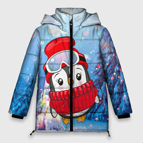 Женская зимняя куртка 3D с принтом Милый пингвин в свитере в Екатеринбурге, верх — 100% полиэстер; подкладка — 100% полиэстер; утеплитель — 100% полиэстер | длина ниже бедра, силуэт Оверсайз. Есть воротник-стойка, отстегивающийся капюшон и ветрозащитная планка. 

Боковые карманы с листочкой на кнопках и внутренний карман на молнии | 2021 | 7 января | bull | newyear | santa | бык | быки | бычок | год быка | дед мороз | корова | новогодние каникулы | новогодние праздники | новый 2021 | новый год | новый год 2021 | рождество | сани | санта | санта клаус