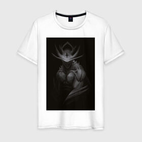 Мужская футболка хлопок с принтом Moth в Екатеринбурге, 100% хлопок | прямой крой, круглый вырез горловины, длина до линии бедер, слегка спущенное плечо. | Тематика изображения на принте: бабочка | мотылек | ночная | хоррор