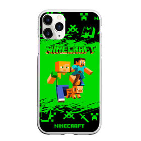 Чехол для iPhone 11 Pro Max матовый с принтом Minecraft в Екатеринбурге, Силикон |  | minecraft | алекс | белый | блоки | взрывчатка | визера | гаст | добывать | дракон | зеленая | зеленый куб | зомби | игра | кирка | крафт | крипер | кубики | лошадка | майн | майнкрафт | манкрафт | меч | оцелот