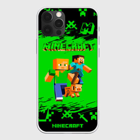 Чехол для iPhone 12 Pro Max с принтом Minecraft в Екатеринбурге, Силикон |  | minecraft | алекс | белый | блоки | взрывчатка | визера | гаст | добывать | дракон | зеленая | зеленый куб | зомби | игра | кирка | крафт | крипер | кубики | лошадка | майн | майнкрафт | манкрафт | меч | оцелот