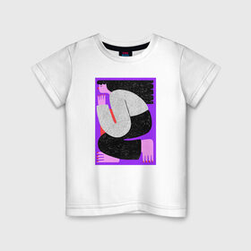 Детская футболка хлопок с принтом влюбленные в Екатеринбурге, 100% хлопок | круглый вырез горловины, полуприлегающий силуэт, длина до линии бедер | 