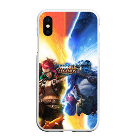 Чехол для iPhone XS Max матовый с принтом Mobile Legends Bang Bang в Екатеринбурге, Силикон | Область печати: задняя сторона чехла, без боковых панелей | bang | legends | mobile | игра