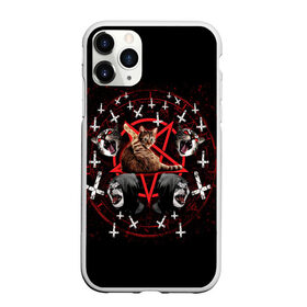 Чехол для iPhone 11 Pro матовый с принтом Satanic Cat в Екатеринбурге, Силикон |  | satan | киска | кот | кот мем | кошечка | кошка | кошки и коты | лиса | лисы | мем | мемы | с кошкой | сатана