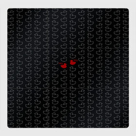 Магнитный плакат 3Х3 с принтом уточки в Екатеринбурге, Полимерный материал с магнитным слоем | 9 деталей размером 9*9 см | Тематика изображения на принте: black | doodle | white | белое | забавно | минимализм | птицы | текст | утки | черное