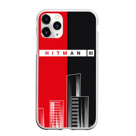 Чехол для iPhone 11 Pro матовый с принтом Hitman III - Город в Екатеринбурге, Силикон |  | hitman | hitman 3 | hitman iii | город | красный | надпись | половина | хитман | хитман 3 | черный