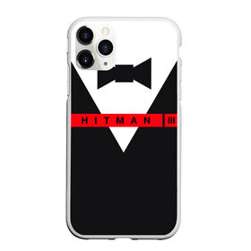 Чехол для iPhone 11 Pro Max матовый с принтом Hitman III в Екатеринбурге, Силикон |  | Тематика изображения на принте: hitman | hitman 3 | hitman iii | бабочка | костюм | красный | надпись | хитман | хитман 3