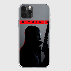 Чехол для iPhone 12 Pro Max с принтом Hitman III в Екатеринбурге, Силикон |  | Тематика изображения на принте: hitman | hitman 3 | hitman iii | красный | надпись | хитман | хитман 3