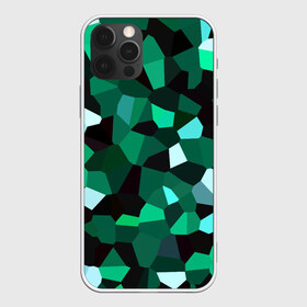 Чехол для iPhone 12 Pro Max с принтом Имеральд в Екатеринбурге, Силикон |  | camouflage | casual style | geometry | green | hexagon | polygonal | stripes | texture | гексагон | геометрические | геометрия | городской | изумруд | камуфляж | кристаллы | милитари | мозаика | объемный | повседневный | полигон