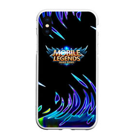 Чехол для iPhone XS Max матовый с принтом Mobile Legends Bang Bang в Екатеринбурге, Силикон | Область печати: задняя сторона чехла, без боковых панелей | bang bang | logo | logo game | moba | mobile legends | mobile moba | логотипы игр | моба | мобайл легенд | мобайл легендс | мобильные игры | мобильные легенды