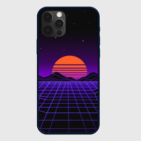 Чехол для iPhone 12 Pro Max с принтом retrowave в Екатеринбурге, Силикон |  | neon | polygons | retrowave