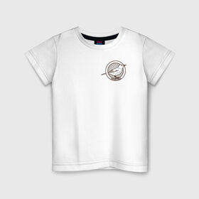 Детская футболка хлопок с принтом Птичка Камышовка в Екатеринбурге, 100% хлопок | круглый вырез горловины, полуприлегающий силуэт, длина до линии бедер | камышовка | природа | птица | птичка