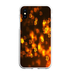 Чехол для iPhone XS Max матовый с принтом BITCOIN KRYPTONATE в Екатеринбурге, Силикон | Область печати: задняя сторона чехла, без боковых панелей | bitcoin | btc | биткоин | валюта | деньги | криптовалюта