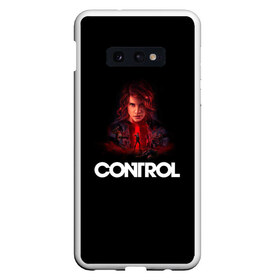 Чехол для Samsung S10E с принтом Control в Екатеринбурге, Силикон | Область печати: задняя сторона чехла, без боковых панелей | control | jesse faden | джесси фейден | компьютерная игра | контрол | шутер