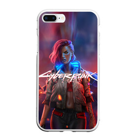 Чехол для iPhone 7Plus/8 Plus матовый с принтом CYBERPUNK 2077 (Z) в Екатеринбурге, Силикон | Область печати: задняя сторона чехла, без боковых панелей | cd project red | cyberpunk 2077 | keanu reeves | samurai | vi | ви | киану ривз | киберпанк 2077 | самураи