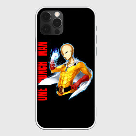 Чехол для iPhone 12 Pro с принтом Сайтама | One Punch Man в Екатеринбурге, силикон | область печати: задняя сторона чехла, без боковых панелей | anime | one punch man | аниме | анимэ | бэнг | ван панч мэн | ванпанчмен | генос | кинг | сайтама | соник | супер герой | торнадо | уан панч мен