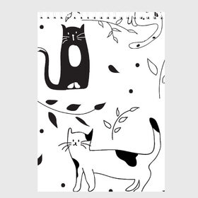 Скетчбук с принтом Кис-Кис в Екатеринбурге, 100% бумага
 | 48 листов, плотность листов — 100 г/м2, плотность картонной обложки — 250 г/м2. Листы скреплены сверху удобной пружинной спиралью | ветки | кошки | полосатый | черный кот