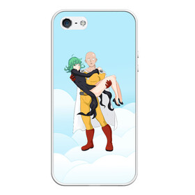 Чехол для iPhone 5/5S матовый с принтом Сайтама One Punch Man в Екатеринбурге, Силикон | Область печати: задняя сторона чехла, без боковых панелей | Тематика изображения на принте: anime | one punch man | аниме | анимэ | бэнг | ван панч мэн | ванпанчмен | генос | кинг | сайтама | соник | супер герой | торнадо | уан панч мен