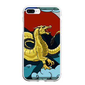 Чехол для iPhone 7Plus/8 Plus матовый с принтом Китайский дракон в Екатеринбурге, Силикон | Область печати: задняя сторона чехла, без боковых панелей | дракон | китайский дракон