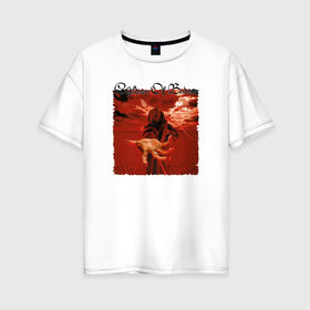 Женская футболка хлопок Oversize с принтом Children of Bodom в Екатеринбурге, 100% хлопок | свободный крой, круглый ворот, спущенный рукав, длина до линии бедер
 | 