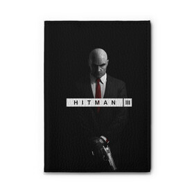 Обложка для автодокументов с принтом Hitman 3 в Екатеринбурге, натуральная кожа |  размер 19,9*13 см; внутри 4 больших “конверта” для документов и один маленький отдел — туда идеально встанут права | hitman | hitman 3 | hitman iii | красный | надпись | хитман | хитман 3