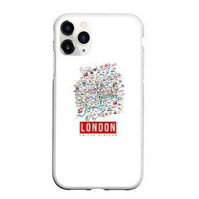 Чехол для iPhone 11 Pro Max матовый с принтом Лондон в Екатеринбурге, Силикон |  | london | англия | биг бен | великобритания | достопримечательности | карта | лондон | путешествия | я люблю лондон