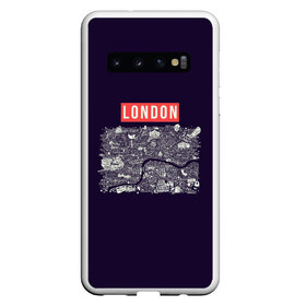 Чехол для Samsung Galaxy S10 с принтом LONDON в Екатеринбурге, Силикон | Область печати: задняя сторона чехла, без боковых панелей | london | англия | биг бен | великобритания | достопримечательности | карта | литературная карта | лондон | путешествия | твист | чарли чаплин | шерлок холмс | я люблю лондон
