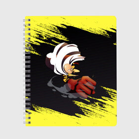 Тетрадь с принтом Сайтама One Punch Man в Екатеринбурге, 100% бумага | 48 листов, плотность листов — 60 г/м2, плотность картонной обложки — 250 г/м2. Листы скреплены сбоку удобной пружинной спиралью. Уголки страниц и обложки скругленные. Цвет линий — светло-серый
 | Тематика изображения на принте: anime | one punch man | аниме | анимэ | бэнг | ван панч мэн | ванпанчмен | генос | кинг | сайтама | соник | супер герой | торнадо | уан панч мен