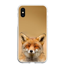 Чехол для iPhone XS Max матовый с принтом Милая лисичка в Екатеринбурге, Силикон | Область печати: задняя сторона чехла, без боковых панелей | fox | foxy | животное | звери | лиса | лисенок | лисичка | милая | рыжая | фокс