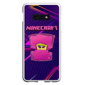 Чехол для Samsung S10E с принтом Minecraft в Екатеринбурге, Силикон | Область печати: задняя сторона чехла, без боковых панелей | minecraft | алекс | белый | блоки | ведьма | взрывчатка | визера | волк | гаст | добывать | дракон | зеленый куб | зомби | игра | крафт | крипер | кубики | лошадка | майн | майнкрафт | манкрафт | овечка | оцелот