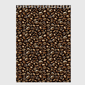 Скетчбук с принтом Кофе в Зёрнах в Екатеринбурге, 100% бумага
 | 48 листов, плотность листов — 100 г/м2, плотность картонной обложки — 250 г/м2. Листы скреплены сверху удобной пружинной спиралью | americano | coffee | espresso | latte | nescafe | американо | бариста | бармен | капучино | кофе | кофевар | кофейные зерна | кофейня | кружка кофе | латте | макиато | моккачино | мокко | нескафе | чай | чашка кофе | шоколад