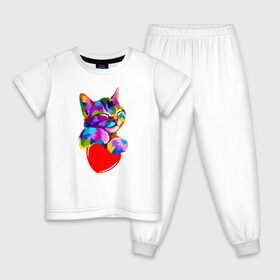Детская пижама хлопок с принтом Kitty в Екатеринбурге, 100% хлопок |  брюки и футболка прямого кроя, без карманов, на брюках мягкая резинка на поясе и по низу штанин
 | 1 годик | love | дети | детские | любовь | малыш | малыши | ребенок