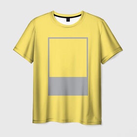Мужская футболка 3D с принтом Цвет года в Екатеринбурге, 100% полиэфир | прямой крой, круглый вырез горловины, длина до линии бедер | 13 0647 illuminating | 17 5104 ultimate gray | 2021 | pantone