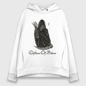 Женское худи Oversize хлопок с принтом Children of Bodom (Z) в Екатеринбурге, френч-терри — 70% хлопок, 30% полиэстер. Мягкий теплый начес внутри —100% хлопок | боковые карманы, эластичные манжеты и нижняя кромка, капюшон на магнитной кнопке | century media | children bodom | children of bodom | fearless records | nuclear blast | spinefarm records | алекси лайхо | дети озера | дети озера бодом | дэниел фрэйберг | жнец | мрак | хенкка сеппяля | эспоо | янн