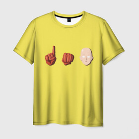 Мужская футболка 3D с принтом Сайтама | One Punch Man в Екатеринбурге, 100% полиэфир | прямой крой, круглый вырез горловины, длина до линии бедер | anime | one punch man | аниме | анимэ | бэнг | ван панч мэн | ванпанчмен | генос | кинг | сайтама | соник | супер герой | торнадо | уан панч мен