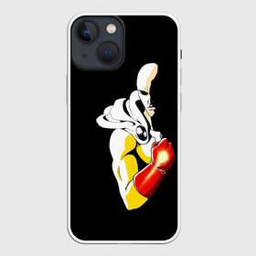 Чехол для iPhone 13 mini с принтом Сайтама | One Punch Man в Екатеринбурге,  |  | anime | one punch man | аниме | анимэ | бэнг | ван панч мэн | ванпанчмен | генос | кинг | сайтама | соник | супер герой | торнадо | уан панч мен