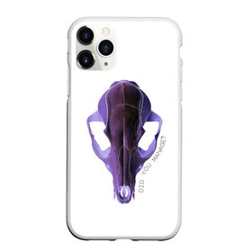Чехол для iPhone 11 Pro Max матовый с принтом The Skull в Екатеринбурге, Силикон |  | Тематика изображения на принте: альтернатива | андеграунд | гот | готика | готический стиль | готы | фиолетовый череп | череп | череп животного