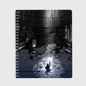 Тетрадь с принтом Lovecraft Лавкрафт в Екатеринбурге, 100% бумага | 48 листов, плотность листов — 60 г/м2, плотность картонной обложки — 250 г/м2. Листы скреплены сбоку удобной пружинной спиралью. Уголки страниц и обложки скругленные. Цвет линий — светло-серый
 | Тематика изображения на принте: lovecraft | говард филлипс лавкрафт | ктулху | лавкрафт | филлипс лавкрафт