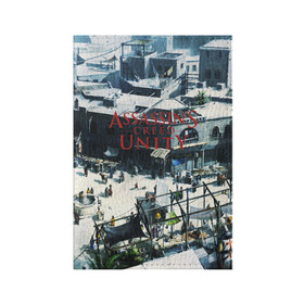 Обложка для паспорта матовая кожа с принтом Assassin’s Creed Unity в Екатеринбурге, натуральная матовая кожа | размер 19,3 х 13,7 см; прозрачные пластиковые крепления | black flag | brotherhood | chronicles | creed | game | origins | revelations | rogue | syndicate | unity | valhalla | альтаир | ассасин | игры | кинжал | пираты