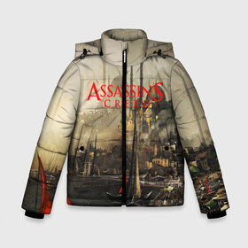 Зимняя куртка для мальчиков 3D с принтом Assassin’s Creed в Екатеринбурге, ткань верха — 100% полиэстер; подклад — 100% полиэстер, утеплитель — 100% полиэстер | длина ниже бедра, удлиненная спинка, воротник стойка и отстегивающийся капюшон. Есть боковые карманы с листочкой на кнопках, утяжки по низу изделия и внутренний карман на молнии. 

Предусмотрены светоотражающий принт на спинке, радужный светоотражающий элемент на пуллере молнии и на резинке для утяжки | black flag | brotherhood | chronicles | creed | game | origins | revelations | rogue | syndicate | unity | valhalla | альтаир | ассасин | игры | кинжал | пираты