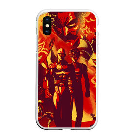 Чехол для iPhone XS Max матовый с принтом One Punch Man в Екатеринбурге, Силикон | Область печати: задняя сторона чехла, без боковых панелей | Тематика изображения на принте: anime | one punch man | аниме | анимэ | бэнг | ван панч мэн | ванпанчмен | генос | кинг | сайтама | соник | супер герой | торнадо | уан панч мен