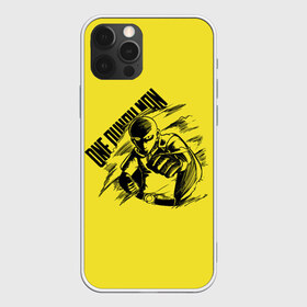 Чехол для iPhone 12 Pro Max с принтом Сайтама One Punch Man в Екатеринбурге, Силикон |  | Тематика изображения на принте: anime | one punch man | аниме | анимэ | бэнг | ван панч мэн | ванпанчмен | генос | кинг | сайтама | соник | супер герой | торнадо | уан панч мен